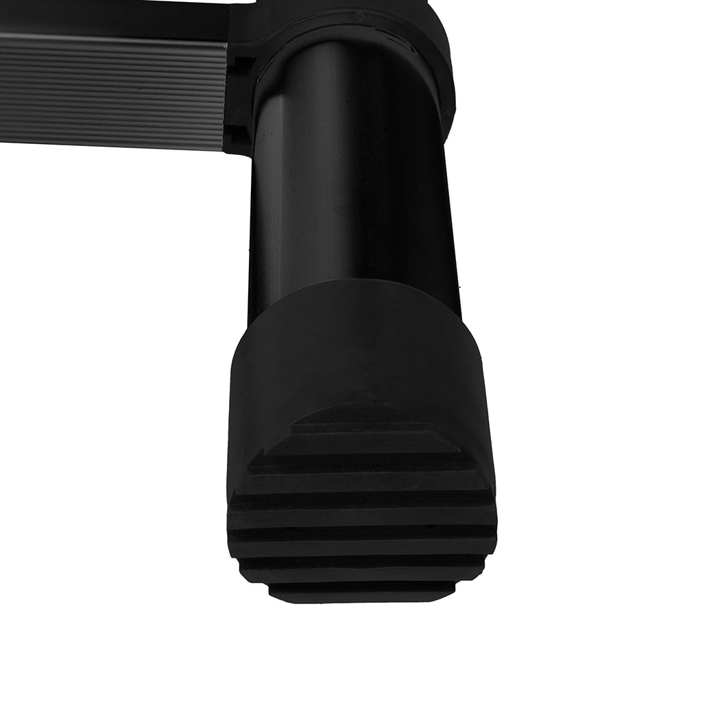 Traderight Multipurpose Aluminium Ladder Telescopic 3.2M Black