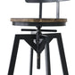 Levede 4x Bar Stool Industrial Adjustable