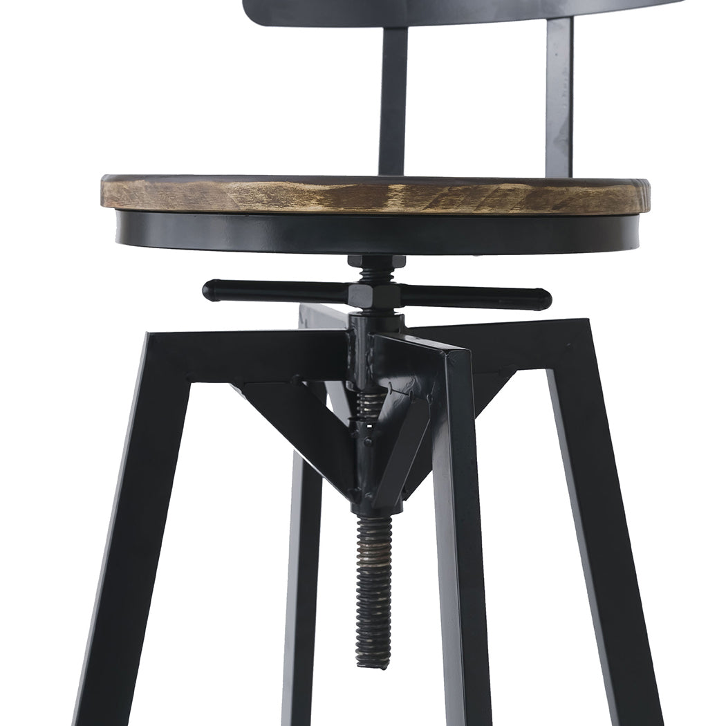 Levede 4x Bar Stool Industrial Adjustable
