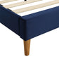 Levede Bed Frame Queen Size Mattress Blue