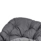 Levede Rocking Chair with Thick Cushion PE Rattan Silent Strip Indoor Patio Grey