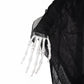 Yezi Halloween Decorations Grim Reaper 130cm Black Polyester Foam