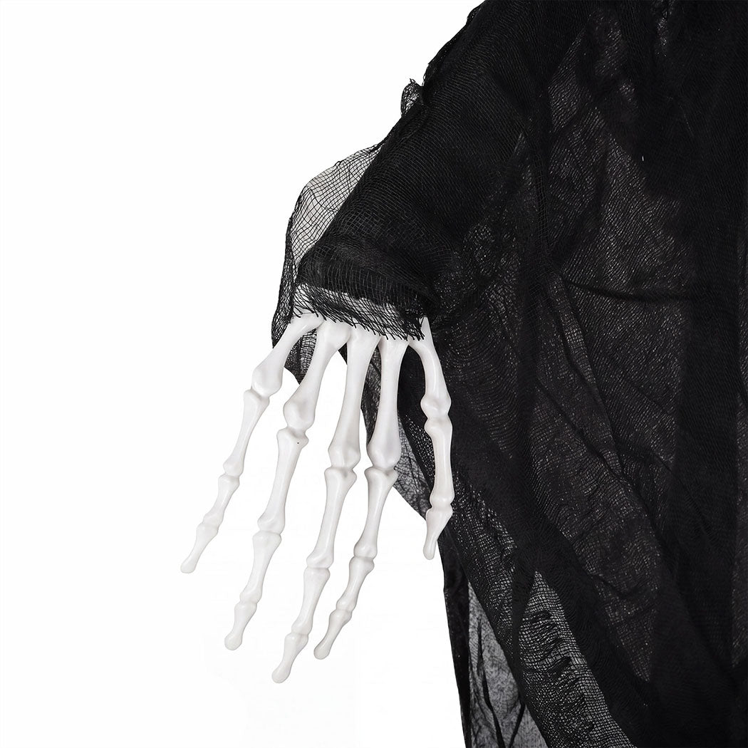 Yezi Halloween Decorations Grim Reaper 130cm Black Polyester Foam