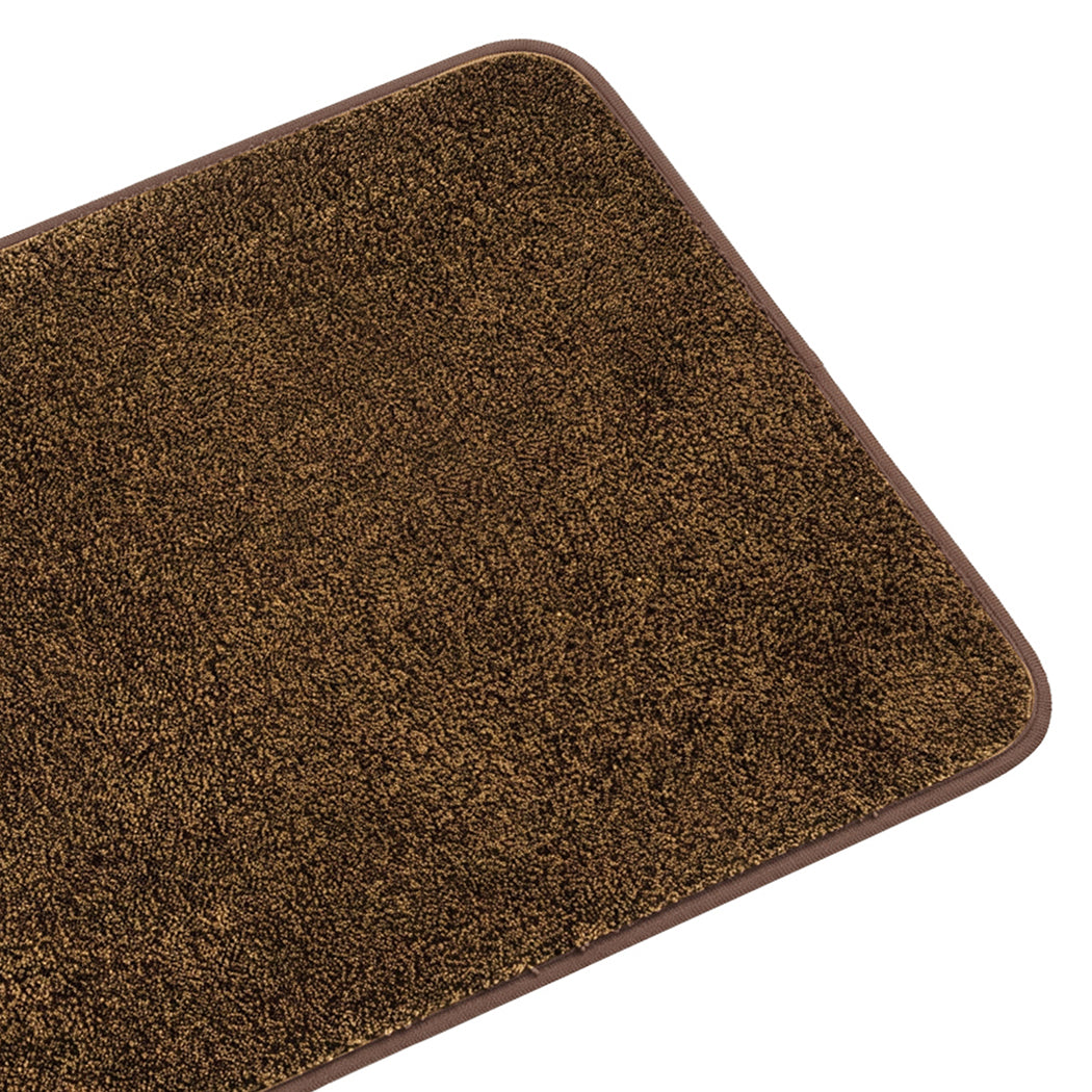 Marlow Door Mat Non Slip Absorbent Washable Pet Friendly for Entrance Brown