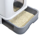 PaWz Cat Litter Box Fully Enclosed Kitty Grey