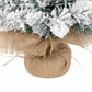 Santaco Christmas Tree 49cm Mini Christmas Tree LED Lights Snow Flocked PVC