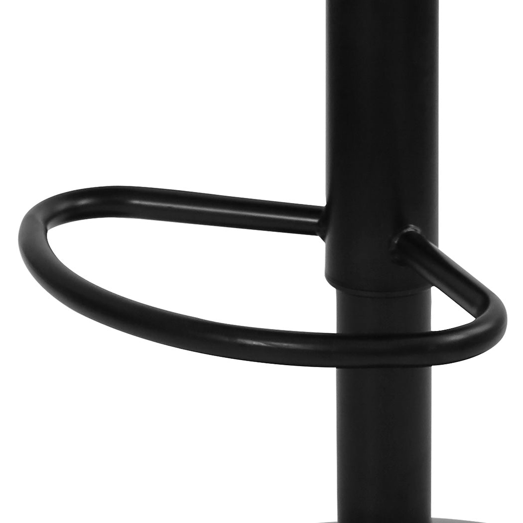 Levede 4x Bar Stool Swivel Gas Lift PU Leather Brown