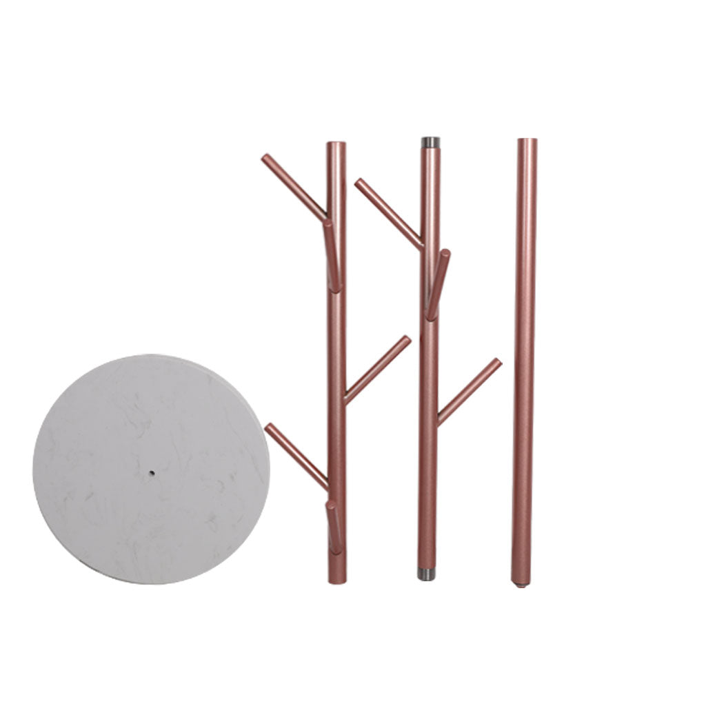 Levede Coat Rack Hat Clothes Stand Hanger Rose Gold Rose Golden