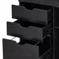 Levede Desktop Filing Cabinet 3 Drawers With Adjustable Shelf for Office Black