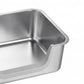 Pawz Stainless Steel Cat Litter Box Low Entry Tray Non-Stick Easy to Clean