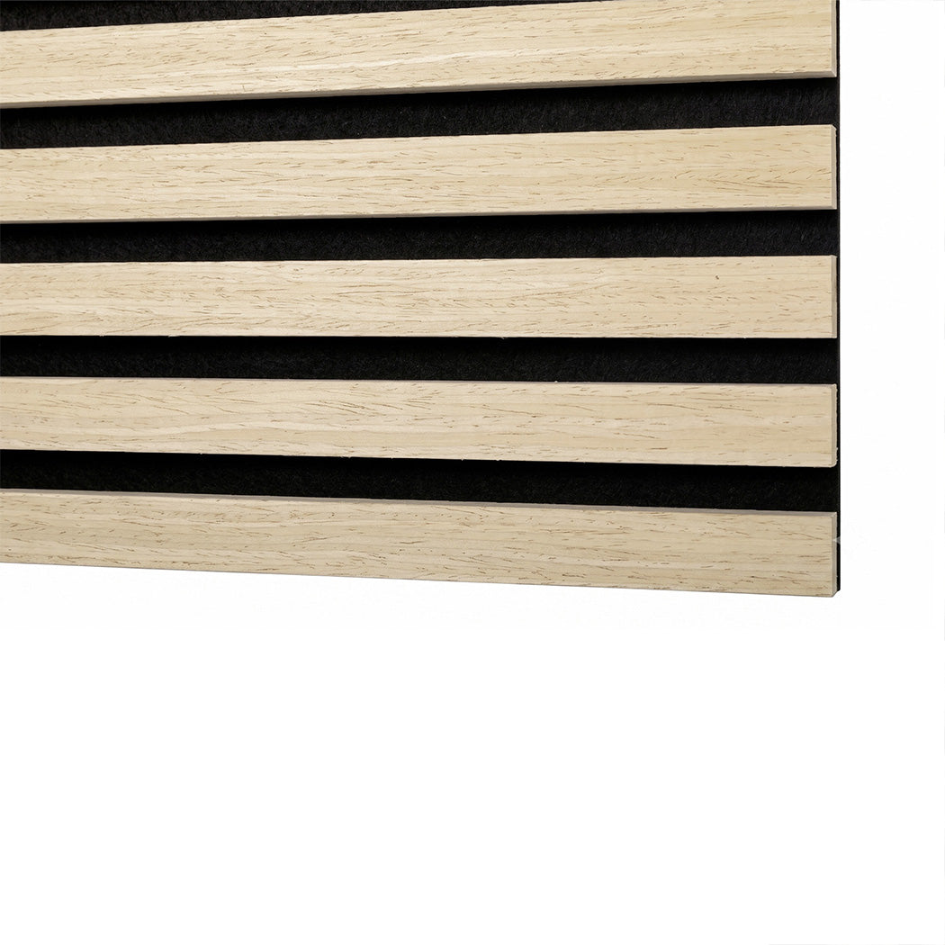 Levede Acoustic Wall Panels 4pc NRC>0.7 120 x 60cm for Interior Wall Decor Oak