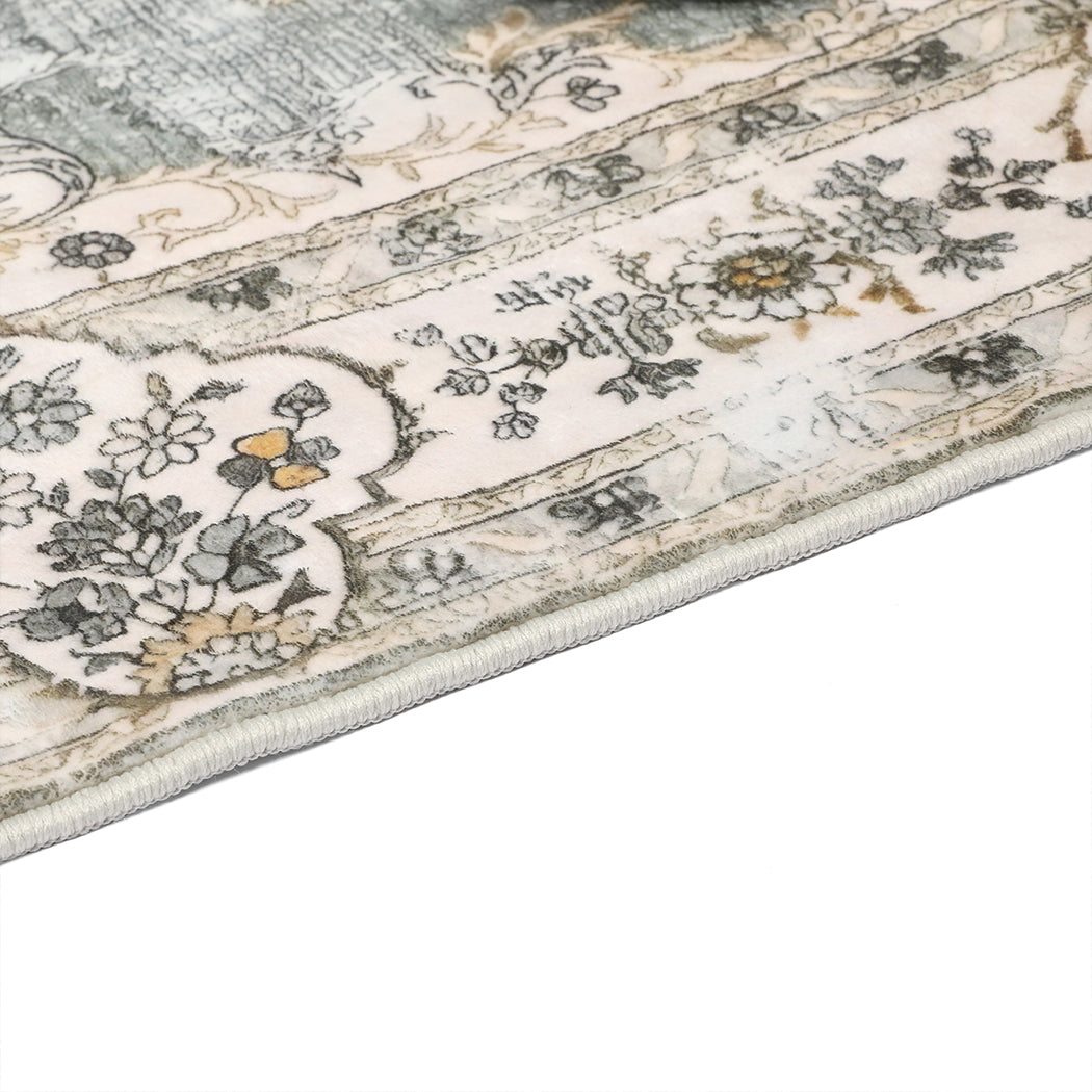 Marlow Floor Rug Short Pile Washable Vintage Carpet Soft Plush Non Slip 200x290