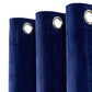Marlow Velvet Blackout Curtains 2-Panel Room Darkening Eyelet Curtains 132x160cm