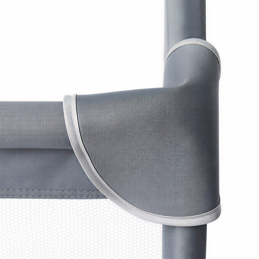 BoPeep Baby Playpen 150x180cm Large Play Pen Mesh Oxford Grey