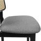 Levede 2x Dining Chair Wood Rattan Armless Black