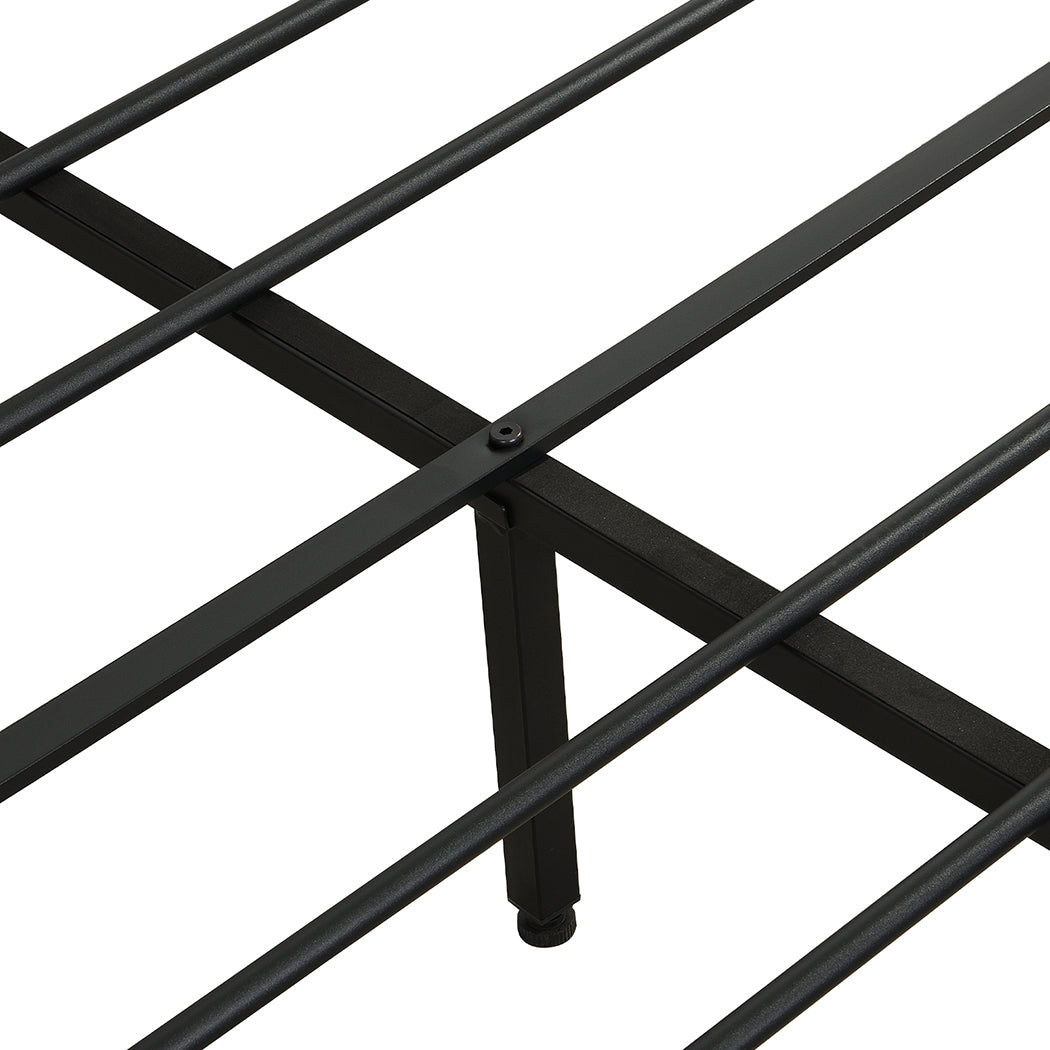 Levede Double Bed Frame PU Mattress Base Storage Drawer Headboard USB Charge