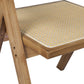 Levede 4x Dining Chair Solid Wood Rattan
