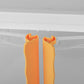 45L Storage Container Stackable Toy Yellow
