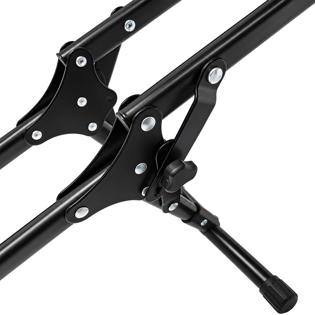 Monvelo Bike Stand Floor Storage Rack Foldable Carbon Steel for 16-29 Inch Black