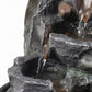 Spector Tabletop Water Fountain Resin Indoor Water Feature 3 Flow Levels Office