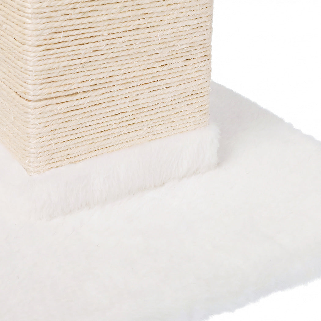 PaWz Cat Scratching Post 83cm Tall Sisal with Stable Base for Large Adults White