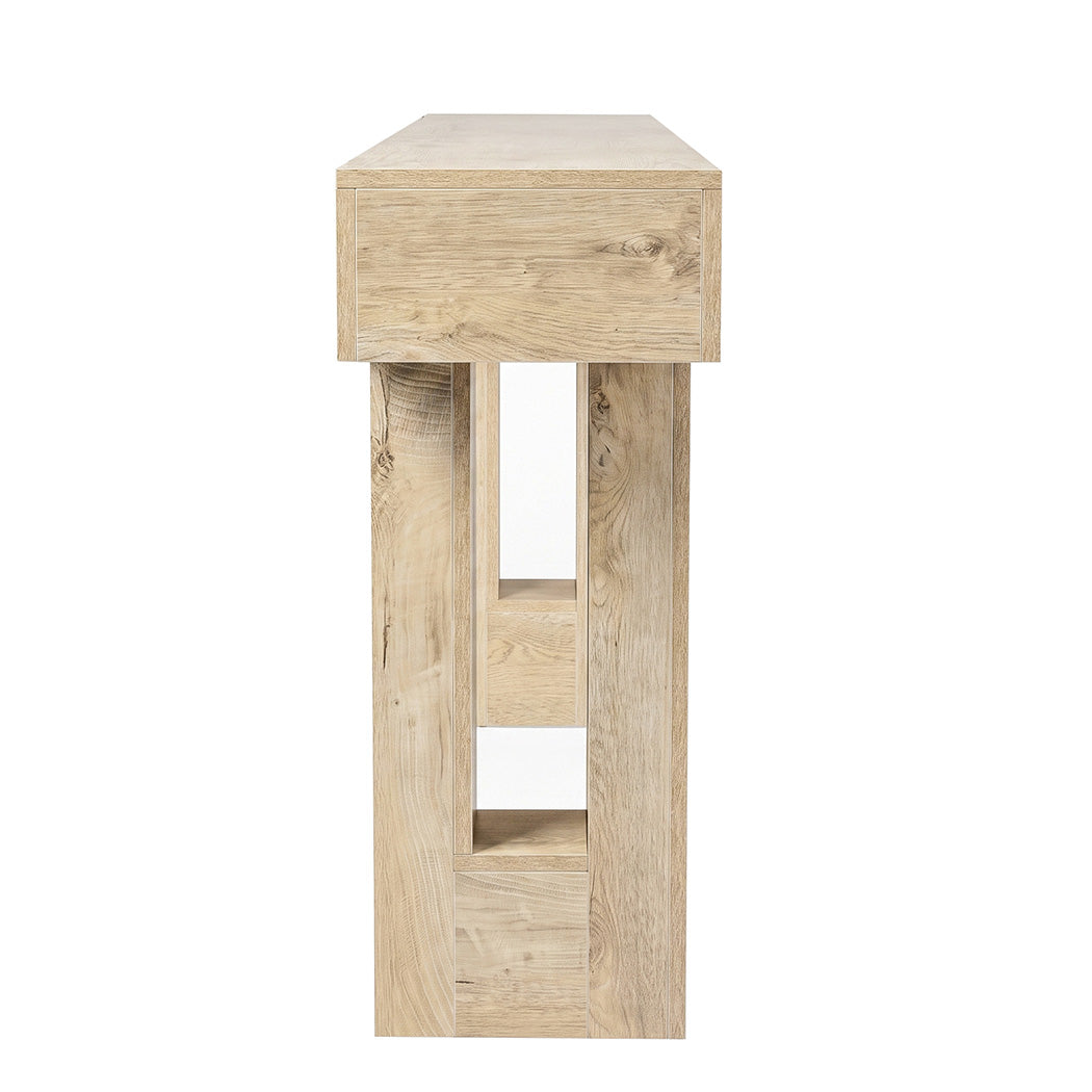 Levede Console Table 160cm Sofa Table Narrow Entryway Hallway Living Room Wood