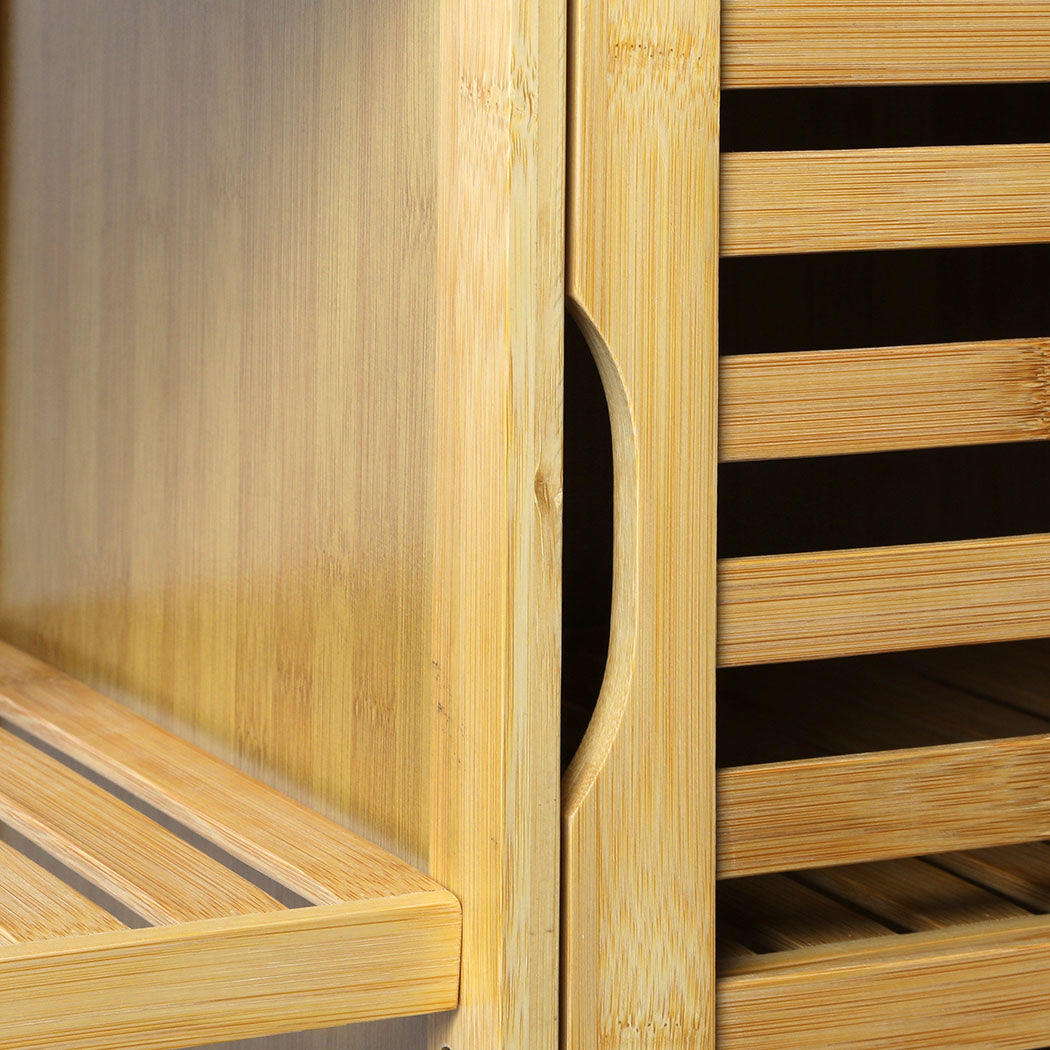 Levede Bathroom Bamboo Storage Cabinet Natural