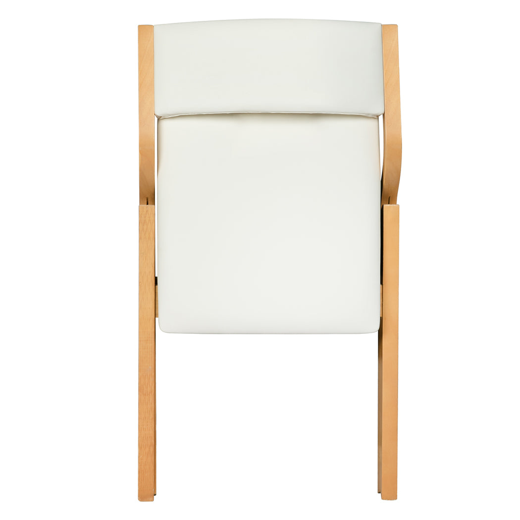 Levede 8x Dining Chairs Foldable PU Beige
