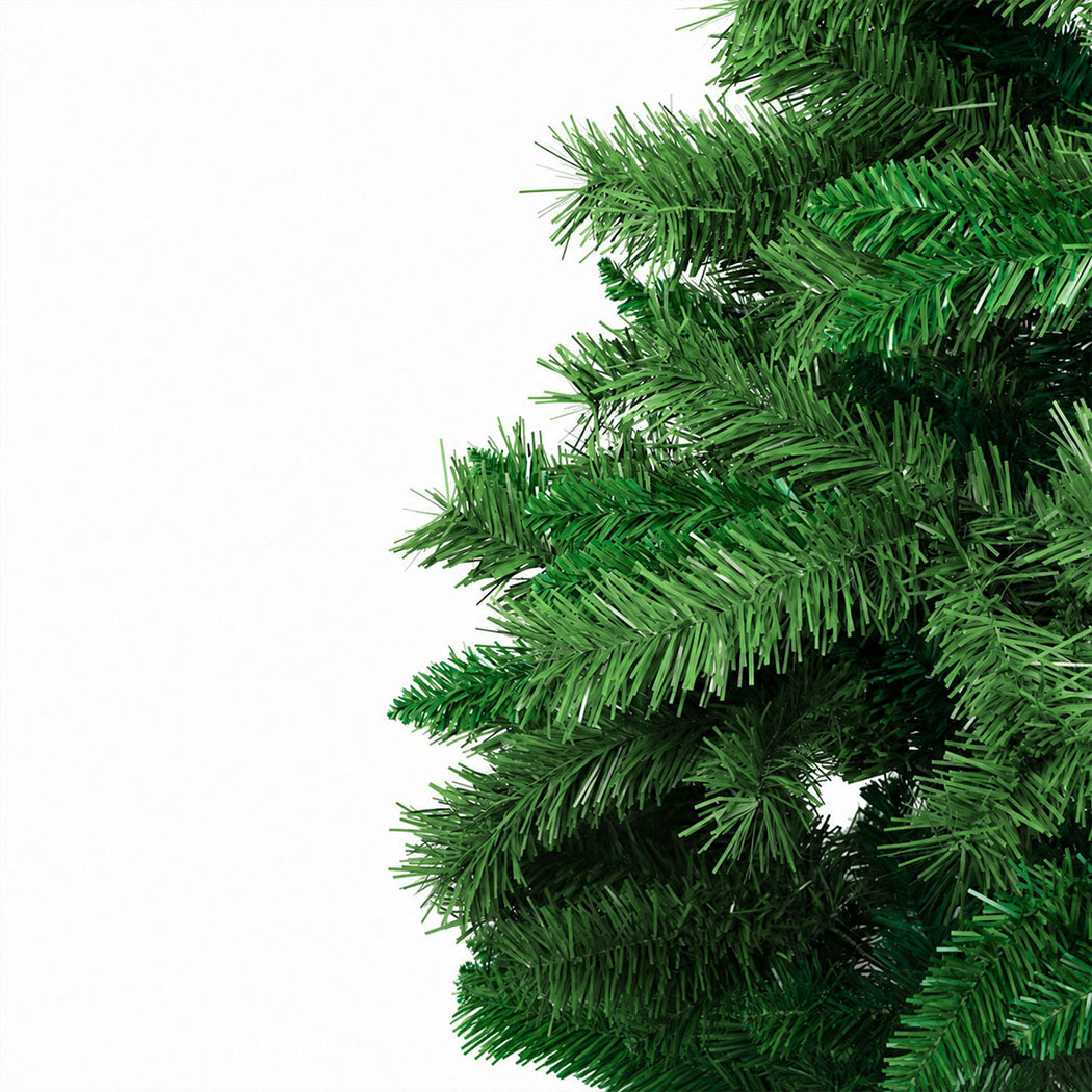 Santaco Christmas Tree 2.1m Slim PVC Xmas Tree with 797 Tips Green