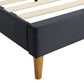 Levede Fabric Bed Frame Double Mattress Grey