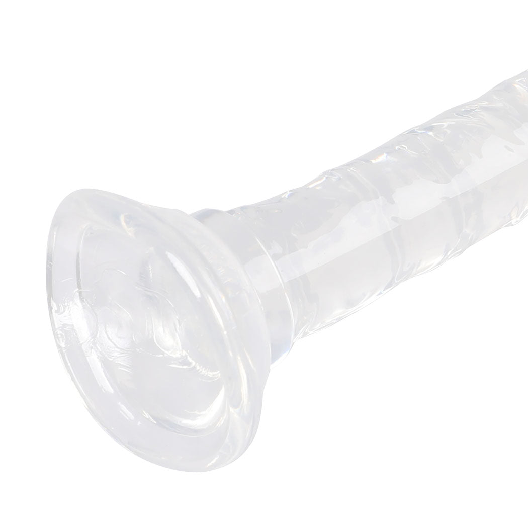 Crystal Dildo Dong Realistic Penis Cock White 15cm