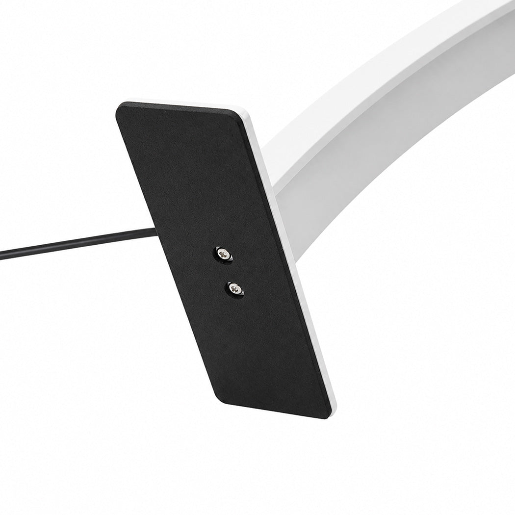 Emitto Nail Light Half Moon Desk Lamp Dimmable Salon Lash Phone Clip White