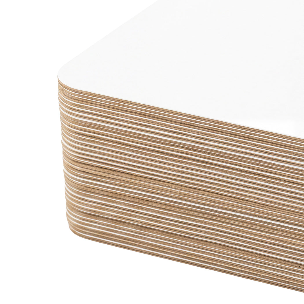 Levede Mini Whiteboard 30 Pack 2 Sided with Pens Erasers Classroom White