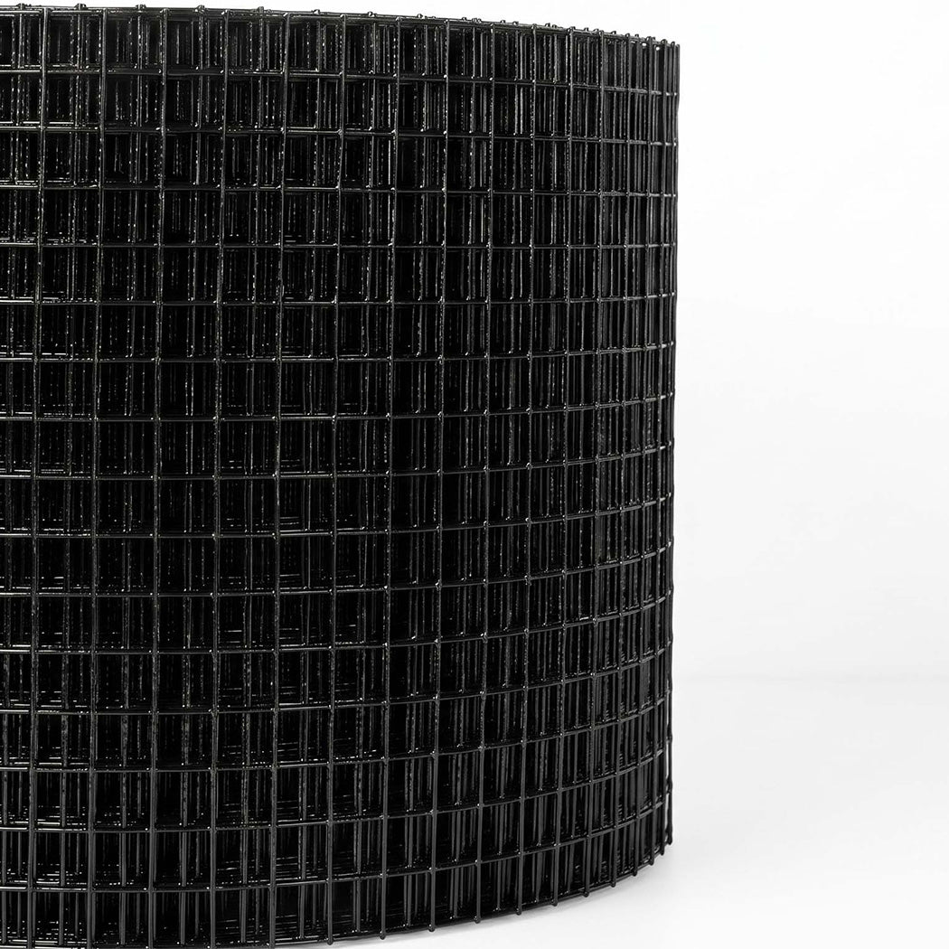 Mountview Bird Proofing Mesh Set PVC 60 Fixing Clips 30m for Solar Panel Black