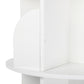 Levede Rotating Bookshelf 5 Tier Book Storage Space Saving Round Tower White
