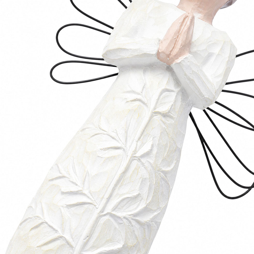 Levede Resin Thank You Gift Figurines Willow Texture Friendship Gift White