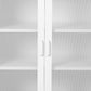 Levede Storage Cabinet Steel Kitchen White