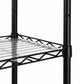 Levede Storage Shelves 6 Tier Carbon Steel Wire Rack Shelving Unit Kitchen Black