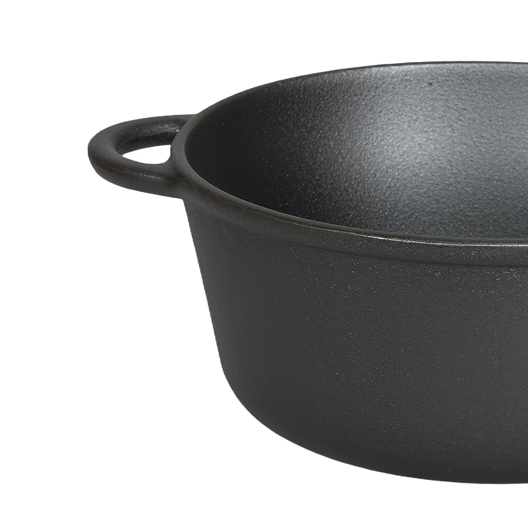 Pawz 6.6L Cast Iron Dutch Oven Heavy Duty Casserole Pot