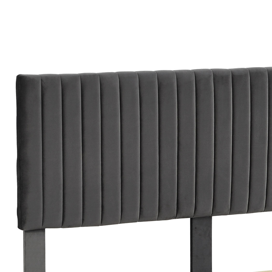 Levede Bed Frame Queen Size Mattress Grey