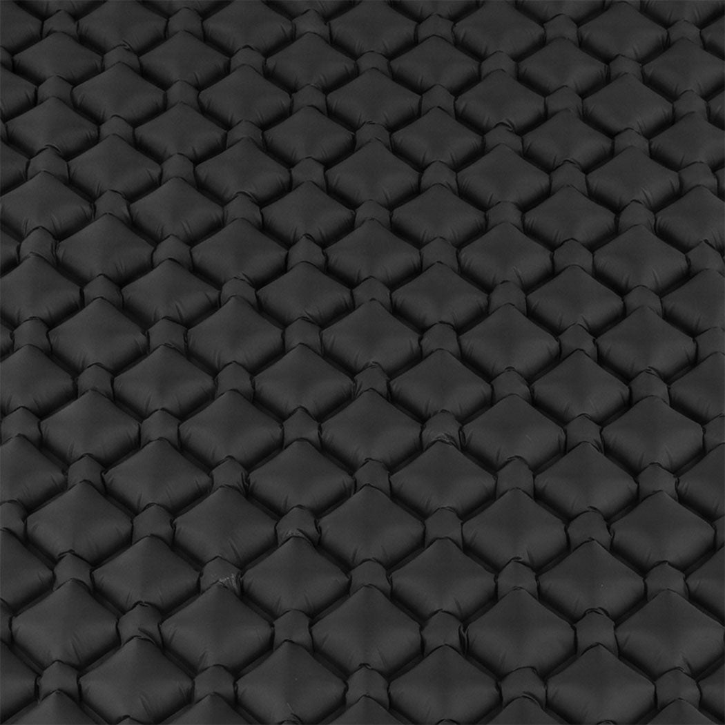 DreamZ Camping Mattress Sleeping Pad Inflation 40D Nylon TPU Camping Black