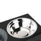 PaWz Elevated Dog Bowls 2 Stainless Steel Bowls and 1 Slow Feeder Bowl