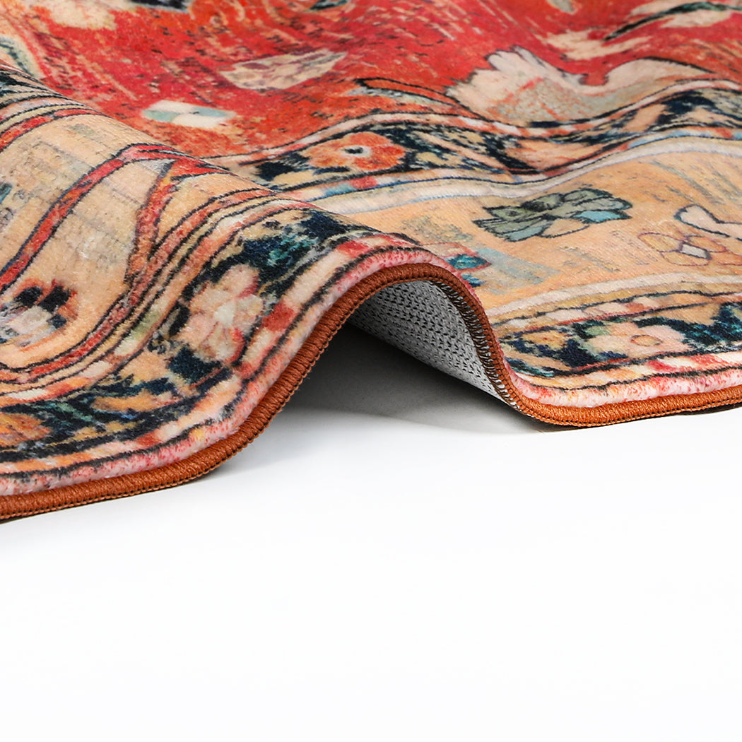 Marlow Floor Rug Vintage Polyester Washable Area Rugs