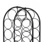 Levede 23 Bottle Wine Rack Kitchen Home Floor Storage Organiser Metal Black