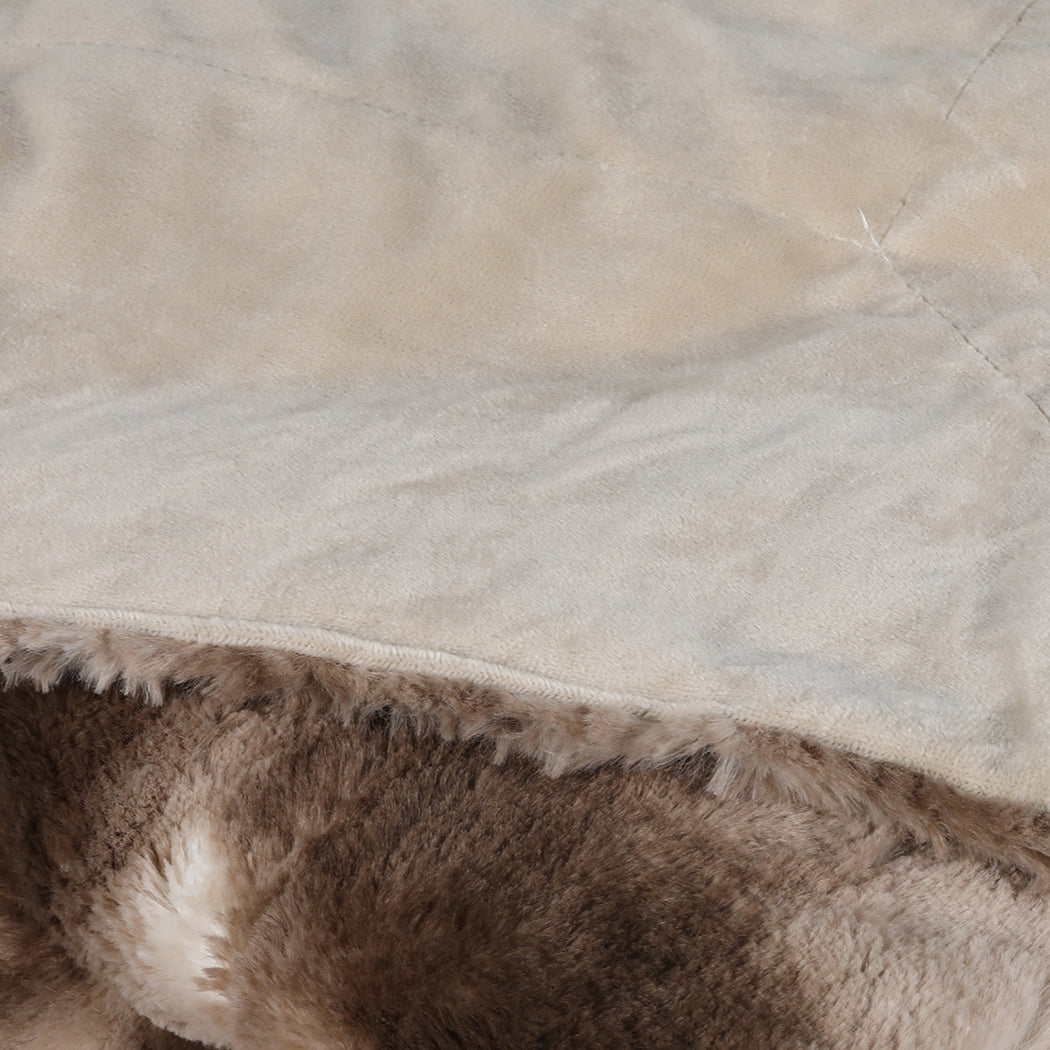Dreamz Luxury Tie-dyed Blanket Brown 127cm x 152cm