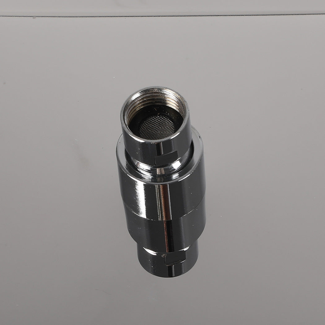 High Pressure Shower Head Set Rain Square Silver
