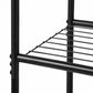 Levede Clothes Rack Heavy Duty Garment Rack 2 Shelf Locking Wheels Bedroom Black