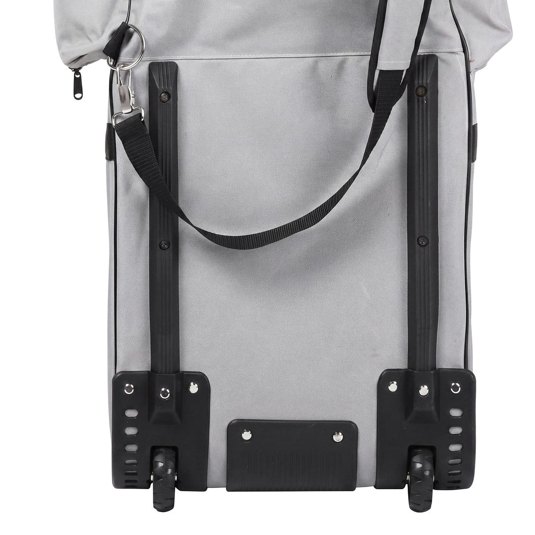 Centra Golf Travel Bag Padded Reinforced Wheels 900D Oxford for Airline,Grey