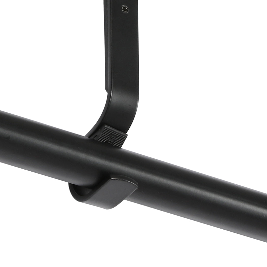 Marlow Steel Curtain Rod Quiet Rail Black