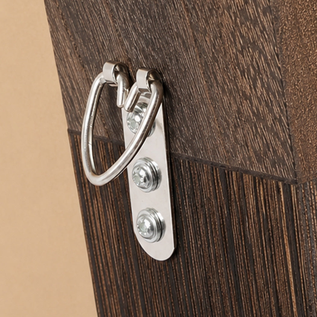 Yezi Mirror Full Length 4mm Tempered Glass Stand Lean Mount Bedroom Brown